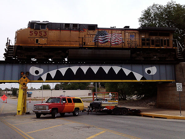 Bridge Shark West with Train